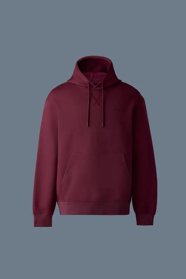Hoodies and Tops Men Mackage KRYSTIAN Doubleface Jersey Hoodie Garnet Hoodies and Tops Men Mackage KRYSTIAN Doubleface Jersey Hoodie Garnet