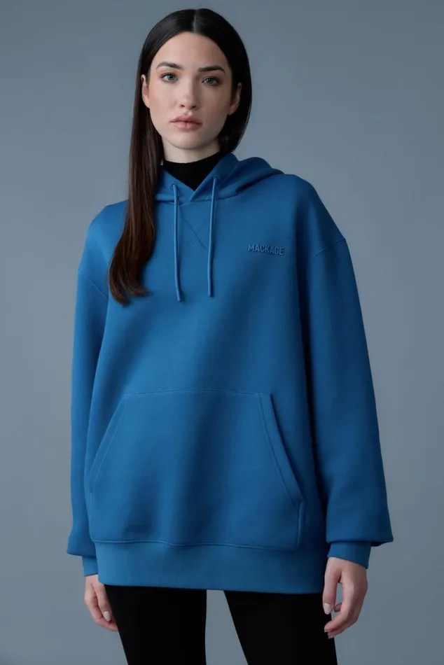 Hoodies and Tops Men Mackage KRYSTIAN Doubleface Jersey Hoodie Garnet Hoodies and Tops Men Mackage KRYSTIAN Doubleface Jersey Hoodie Garnet