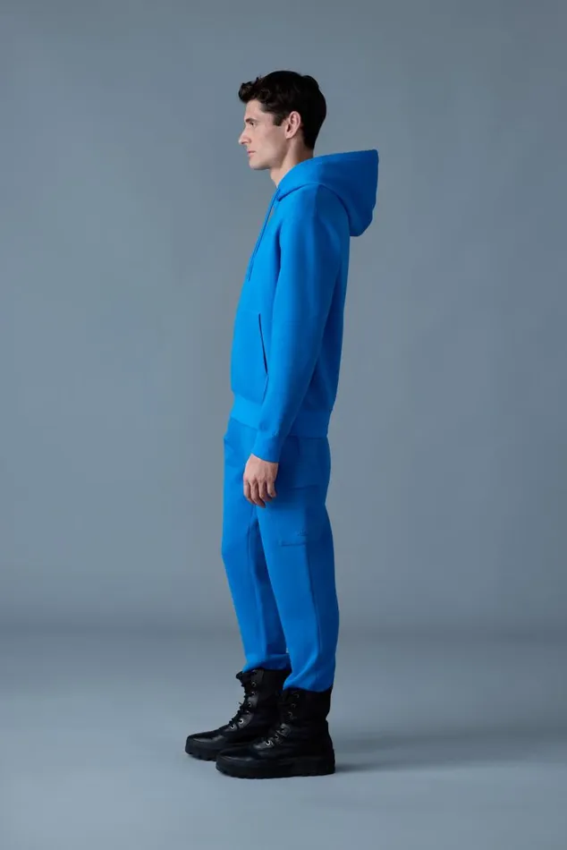 Hoodies and Tops Men Mackage KRYSTIAN Doubleface Jersey Hoodie Sapphire Hoodies and Tops Men Mackage KRYSTIAN Doubleface Jersey Hoodie Sapphire