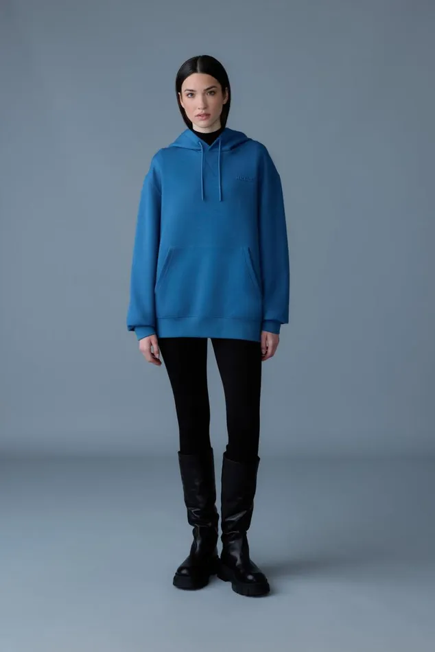 Hoodies and Tops Men Mackage KRYSTIAN Doubleface Jersey Hoodie Sapphire Hoodies and Tops Men Mackage KRYSTIAN Doubleface Jersey Hoodie Sapphire