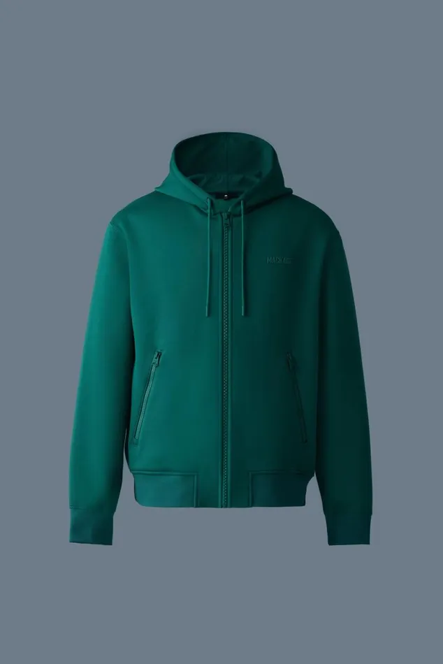 Hoodies and Tops Men Mackage KRYSTOS Doubleface Jersey Zipup Hoodie Garnet Hoodies and Tops Men Mackage KRYSTOS Doubleface Jersey Zipup Hoodie Garnet