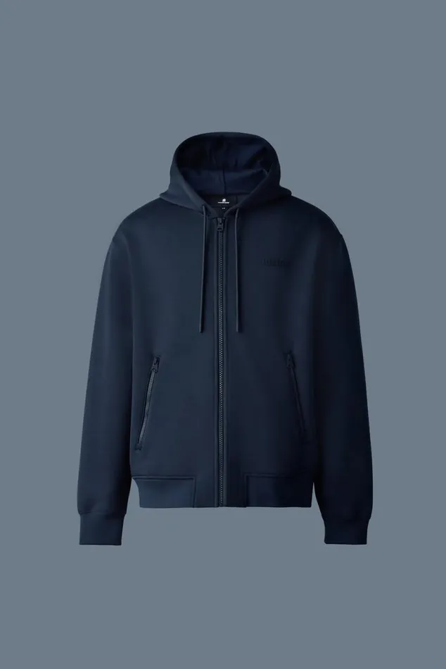 Hoodies and Tops Men Mackage KRYSTOS Doubleface Jersey Zipup Hoodie Garnet Hoodies and Tops Men Mackage KRYSTOS Doubleface Jersey Zipup Hoodie Garnet