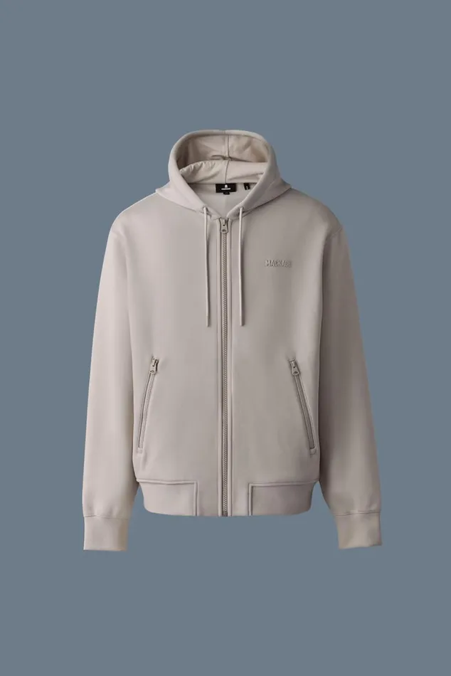 Hoodies and Tops Men Mackage KRYSTOS Doubleface Jersey Zipup Hoodie Garnet Hoodies and Tops Men Mackage KRYSTOS Doubleface Jersey Zipup Hoodie Garnet