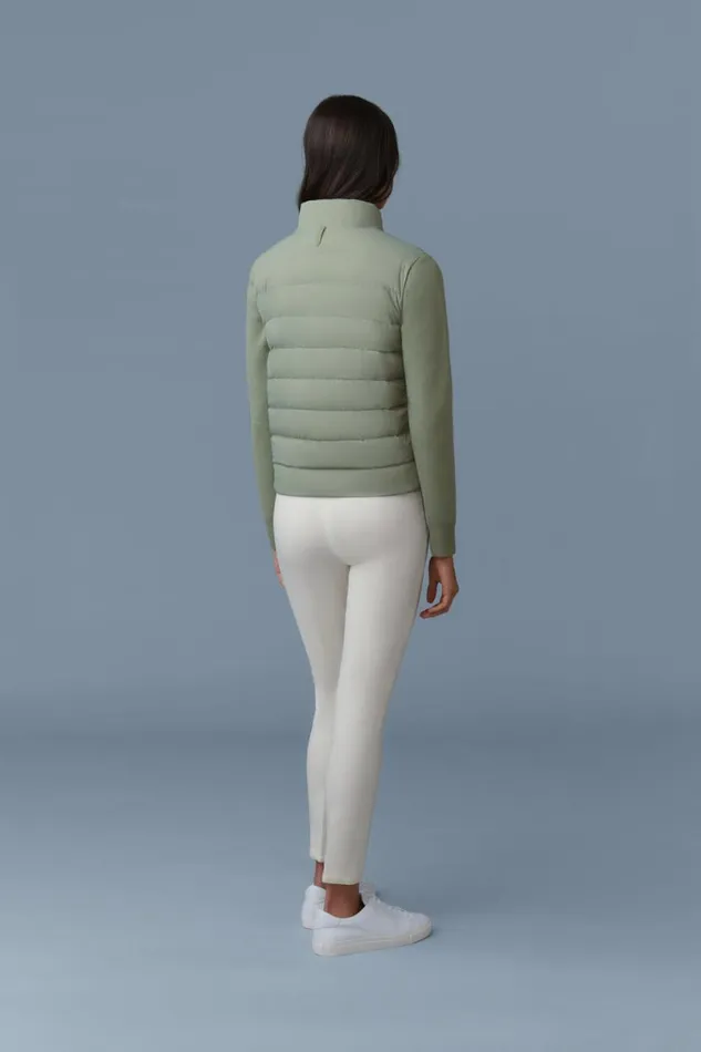 Hoodies and Tops Women Mackage OCEANECITY Light Down Mixedmedia Jacket Cream