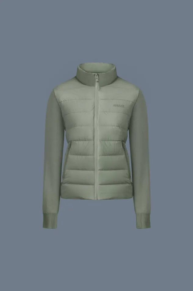 Hoodies and Tops Women Mackage OCEANECITY Light Down Mixedmedia Jacket Cream