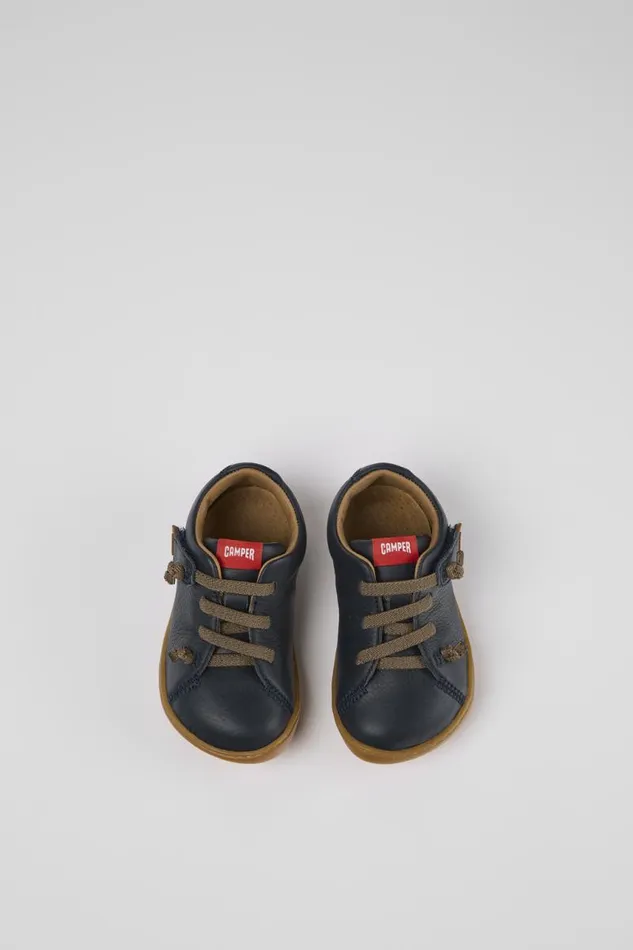 Hook And Loop Kids Camper Peu Blue Leather Kids039 Shoes Hook And Loop Kids Camper Peu Blue Leather Kids039 Shoes
