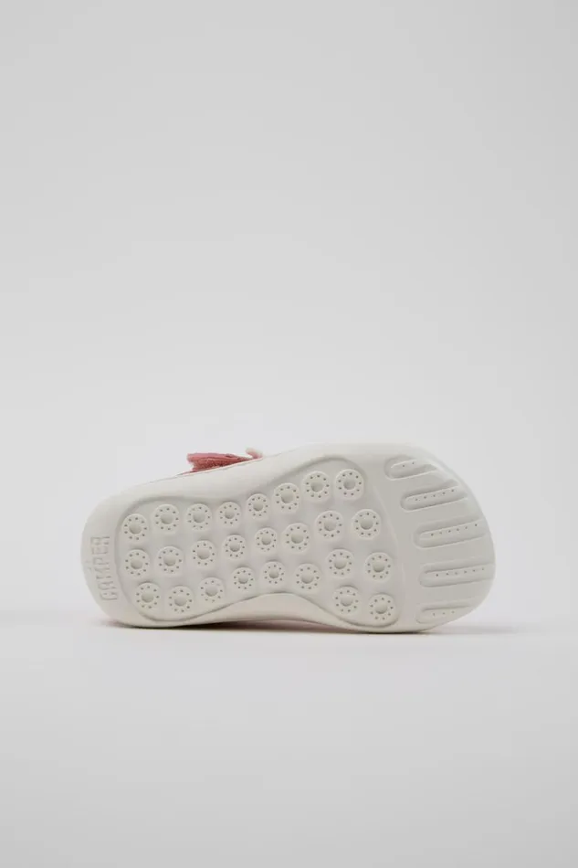 Hook And Loop Kids Camper Peu Multicolor Recycled PET And Leather Shoes