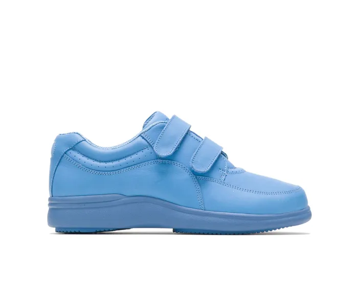 Hush Puppies Walking Shoes Women Power Walker Ii Blue Surf Leather