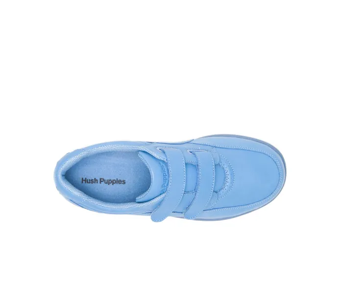 Hush Puppies Walking Shoes Women Power Walker Ii Blue Surf Leather