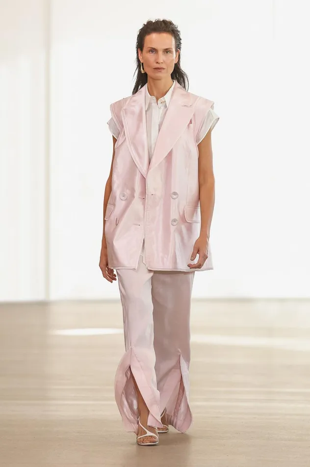 Insight Deconstructed Pant Soft Pink Women Aje Pants