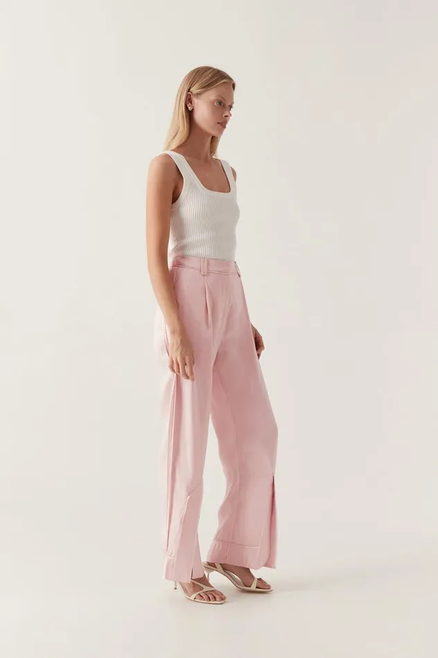 Insight Deconstructed Pant Soft Pink Women Aje Pants