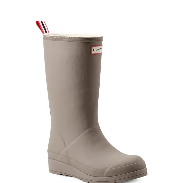 Insulated and Snow Boots Women Women8217s PLAY Insulated Vegan Shearling Tall Rain Boots HunterBoots