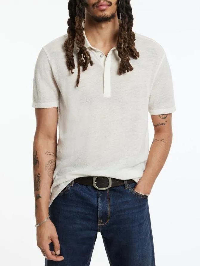 IRWIN POLO Black Clothing John Varvatos TShirts