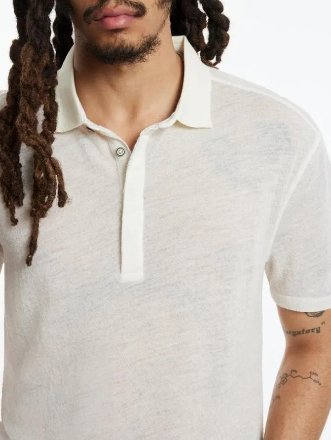 IRWIN POLO Black Clothing John Varvatos TShirts