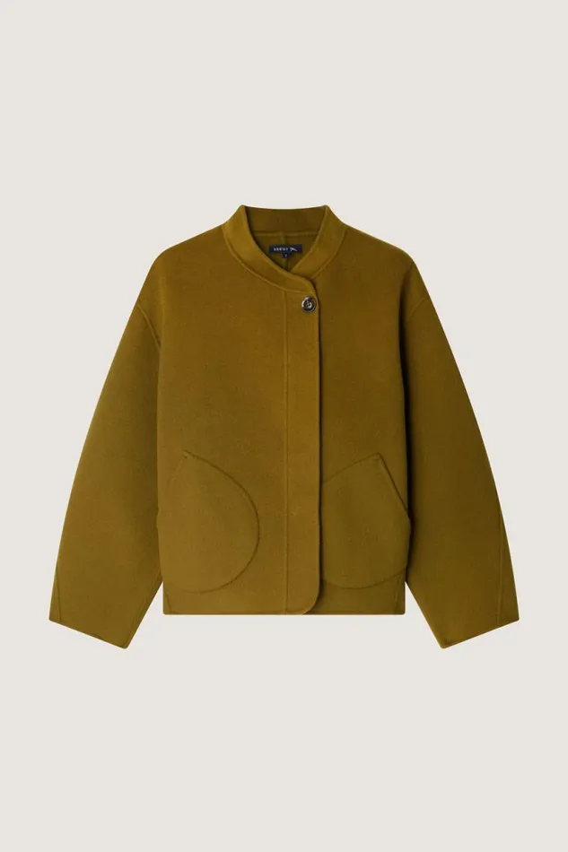 Jackets and Coats Women Soeur WINDSOR COAT Golden Khaki