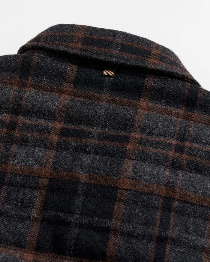 Jackets and Outerwear Men Billy Reid Theo Shirt Jacket Blackcharcoal