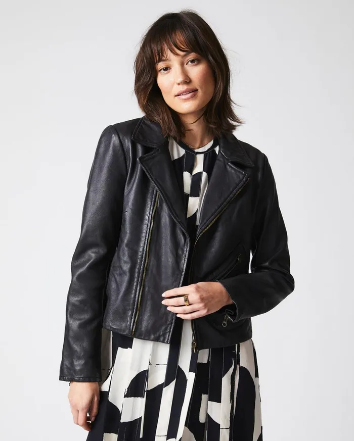 Jackets and Outerwear Women Billy Reid Classic Moto Black