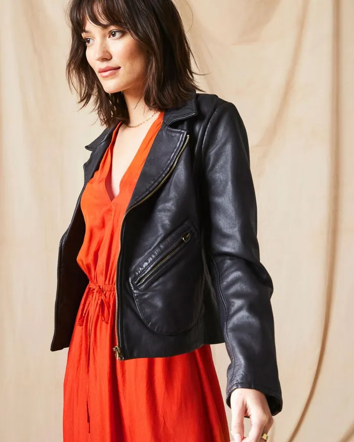 Jackets and Outerwear Women Billy Reid Classic Moto Black