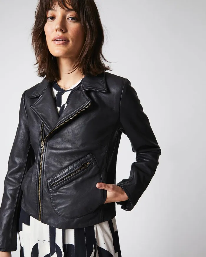 Jackets and Outerwear Women Billy Reid Classic Moto Black