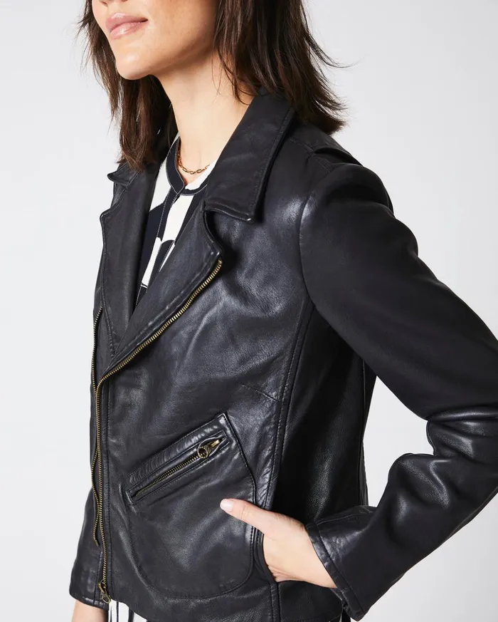 Jackets and Outerwear Women Billy Reid Classic Moto Black