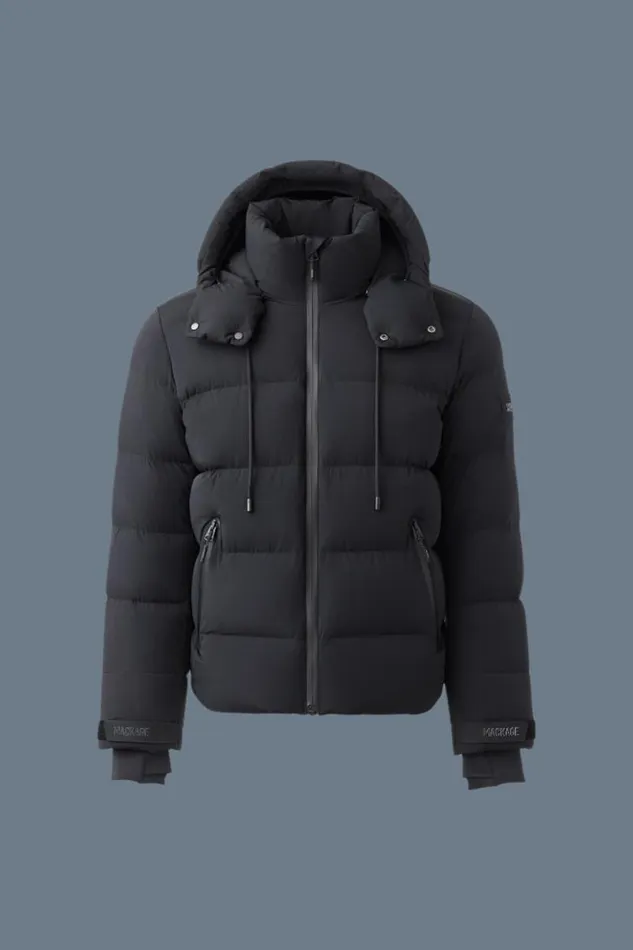 Jackets Men Mackage SAMUELSKI Medium Down Jacket With Hood Sky Blue
