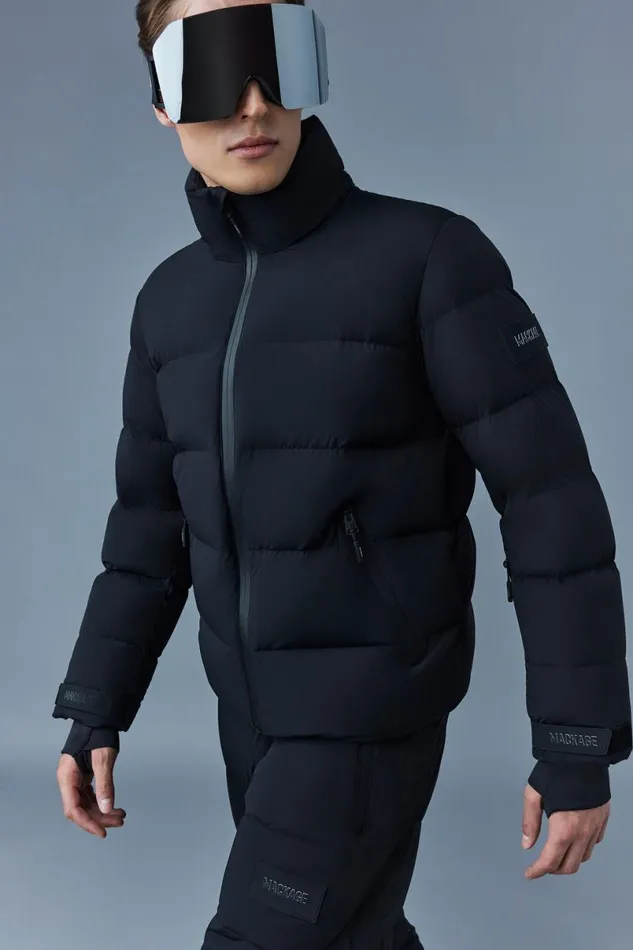 Jackets Men Mackage SAMUELSKI Medium Down Jacket With Hood Sky Blue Jackets Men Mackage SAMUELSKI Medium Down Jacket With Hood Sky Blue