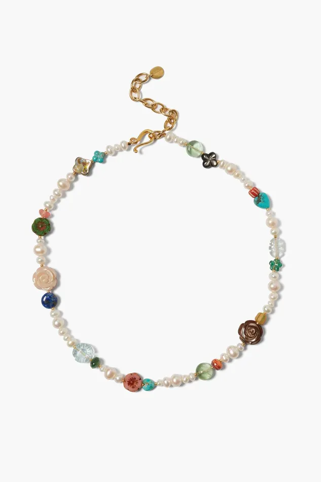 Jardin Necklace White Pearl Mix Women Chan Luu Necklaces