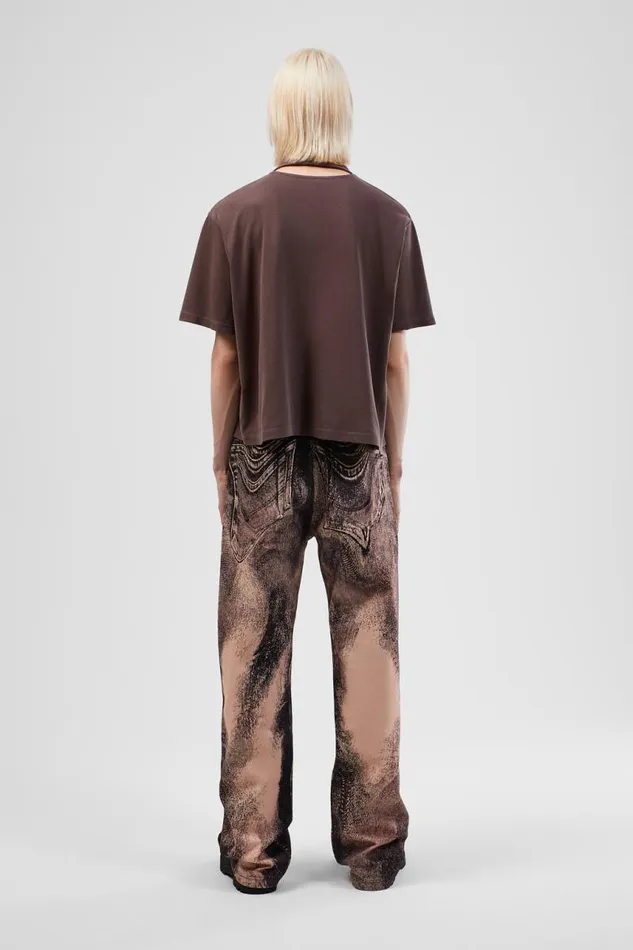 Jersey Women Camper TShirt Dusty Brown Organic Cotton TShirt
