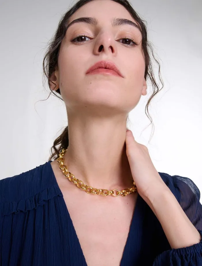 Jewelry Women Maje Jaseron Chain Necklace Gold