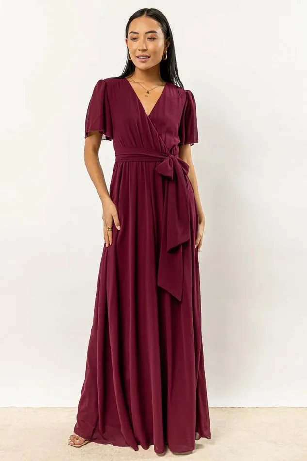 Josie Maxi Dress In Burgundy 8211 FINAL SALE Burgundy Women Bohme Dresses