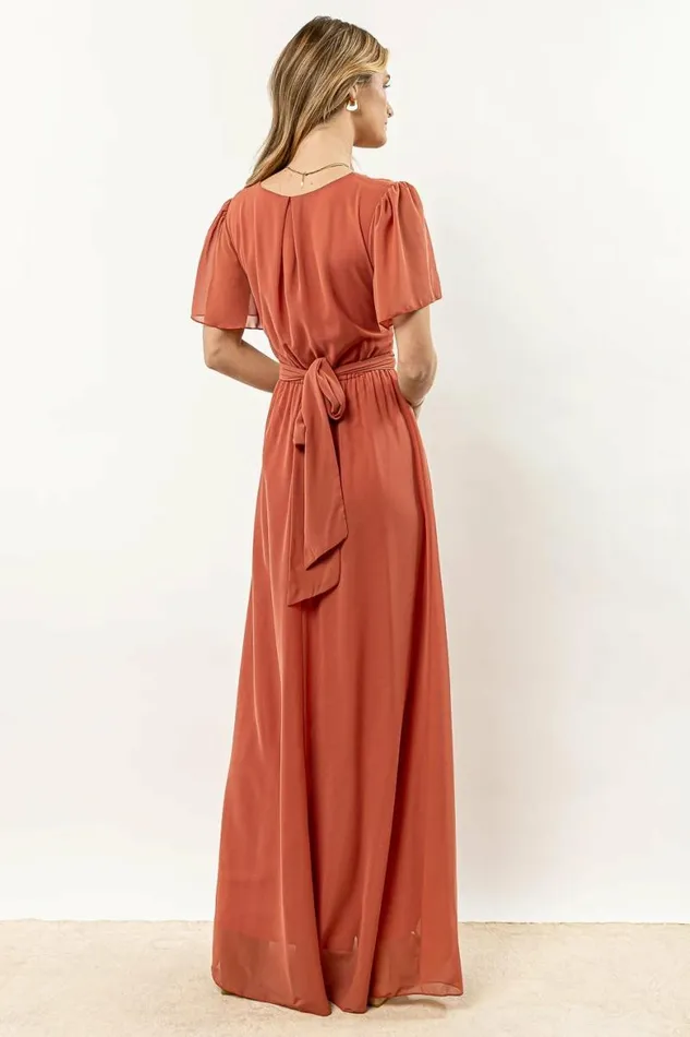 Josie Maxi Dress In Terracotta 8211 FINAL SALE Terracotta Women Bohme Dresses