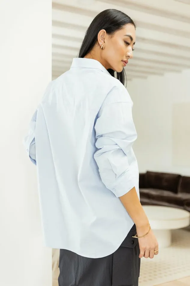Juliette Button Up Blue Women Bohme Tops