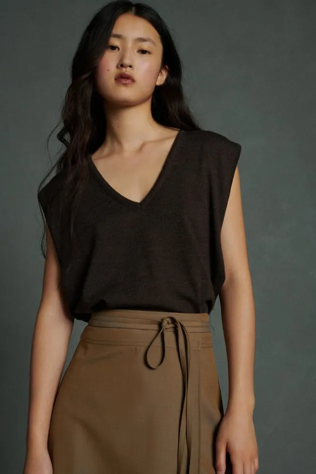 Jumpers and Cardigans Women Soeur SONIA JUMPER Dark Brown
