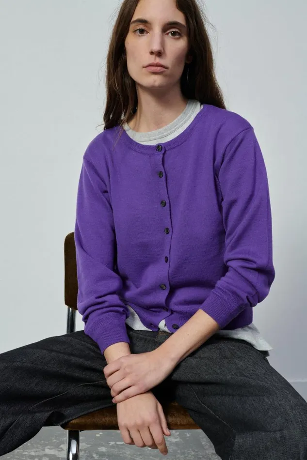 Jumpers and Cardigans Women Soeur TITA CARDIGAN Purple