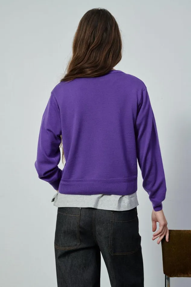 Jumpers and Cardigans Women Soeur TITA CARDIGAN Purple