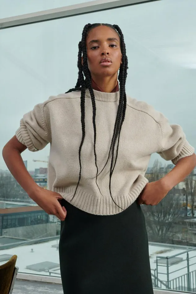 Jumpers and Cardigans Women Soeur WILL JUMPER Offwhite