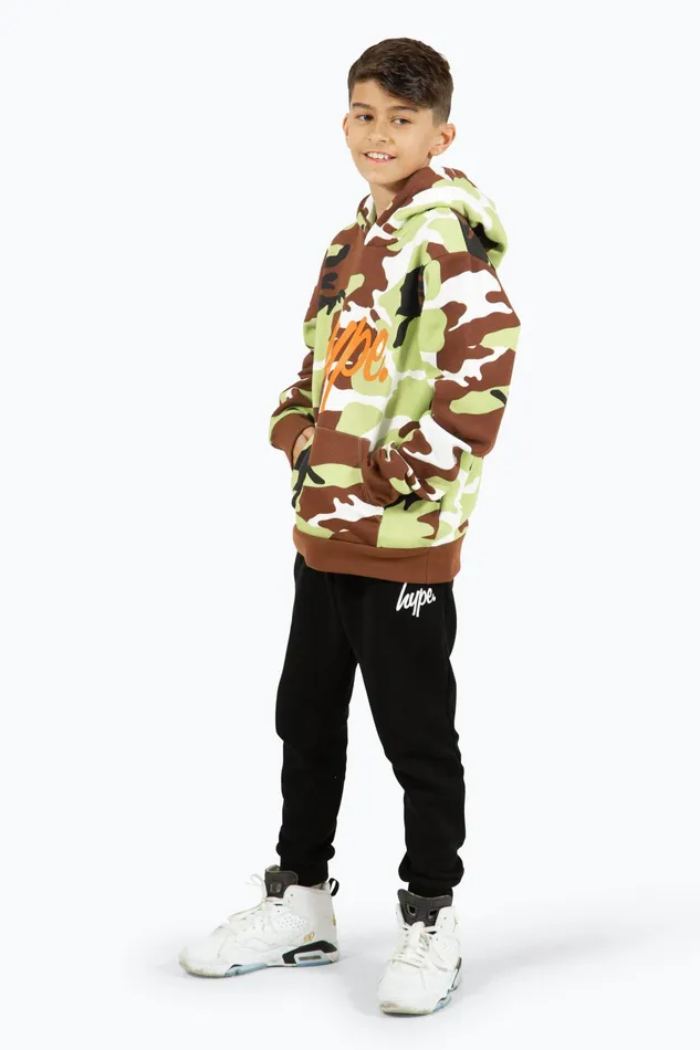 Just Hype Hoodies and Sweatshirts Hype Boys Camo Script Hoodie