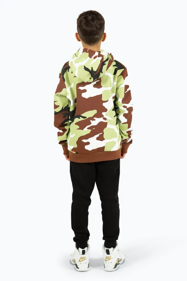 Just Hype Hoodies and Sweatshirts Hype Boys Camo Script Hoodie