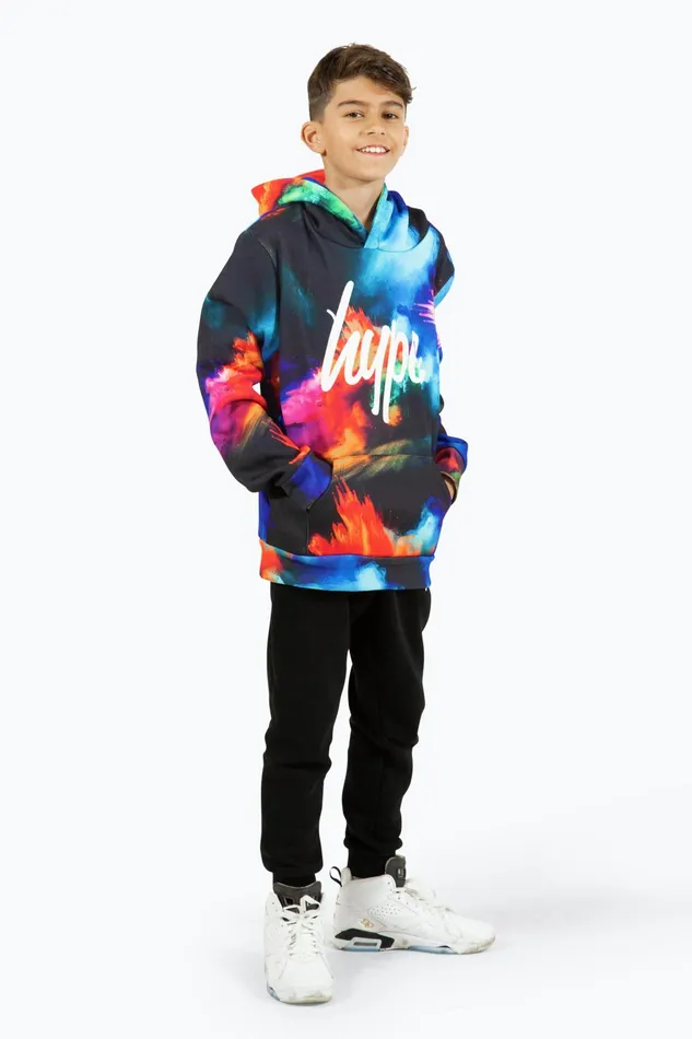 Just Hype Hoodies and Sweatshirts Hype Boys Multi Splash Hoodie