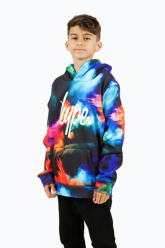 Just Hype Hoodies and Sweatshirts Hype Boys Multi Splash Hoodie
