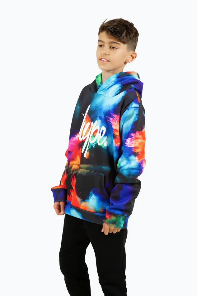Just Hype Hoodies and Sweatshirts Hype Boys Multi Splash Hoodie