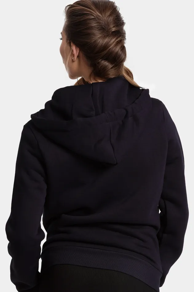 Just Hype Hoodies and Sweatshirts Hype Womens Navy Scribble Zip Hoodie