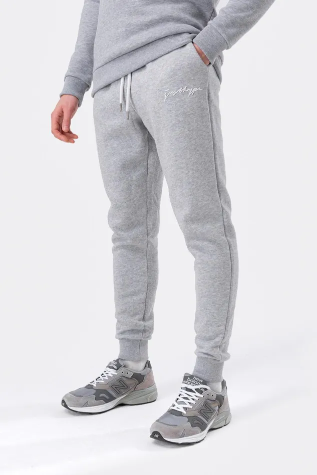 Just Hype Joggers Hype Grey Marl Scribble Men039S Joggers