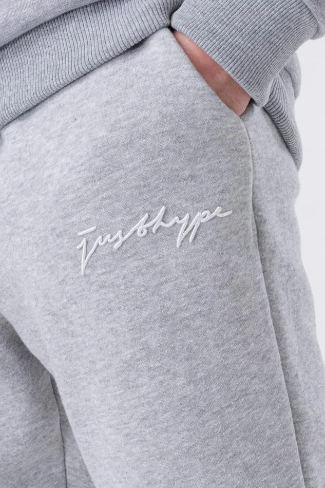 Just Hype Joggers Hype Grey Marl Scribble Men039S Joggers