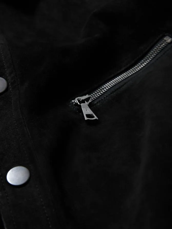KADD SHIRT JACKET Black Clothing John Varvatos Leather Jackets