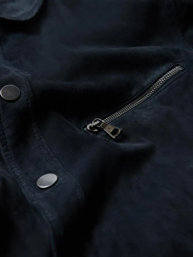 KADD SHIRT JACKET Black Clothing John Varvatos Leather Jackets