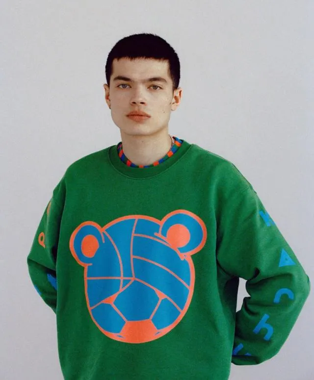 Karhu Karhu X Sasu Kauppi Ball Symbol Sweatshirt Amazon Ibi Blue Men Sweatshirts