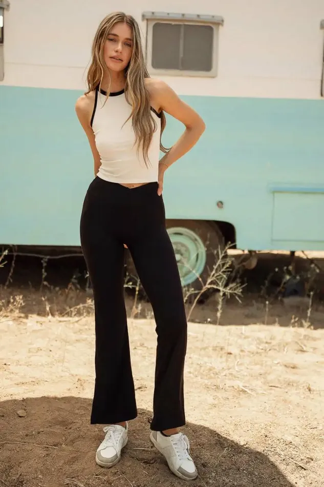 Khloe Leggings In Black Black Women Bohme Loungewear