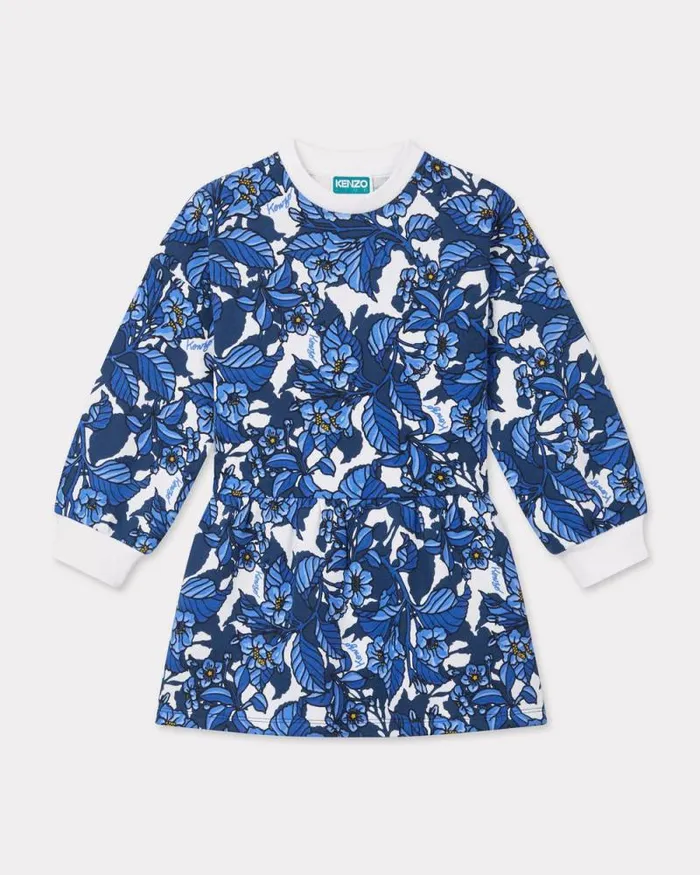 Kids 039Blue Jungle039 Cotton Dress Navy Blue Kenzo Dresses And Skirts
