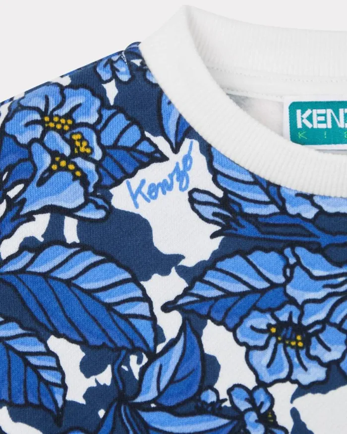 Kids 039Blue Jungle039 Cotton Dress Navy Blue Kenzo Dresses And Skirts